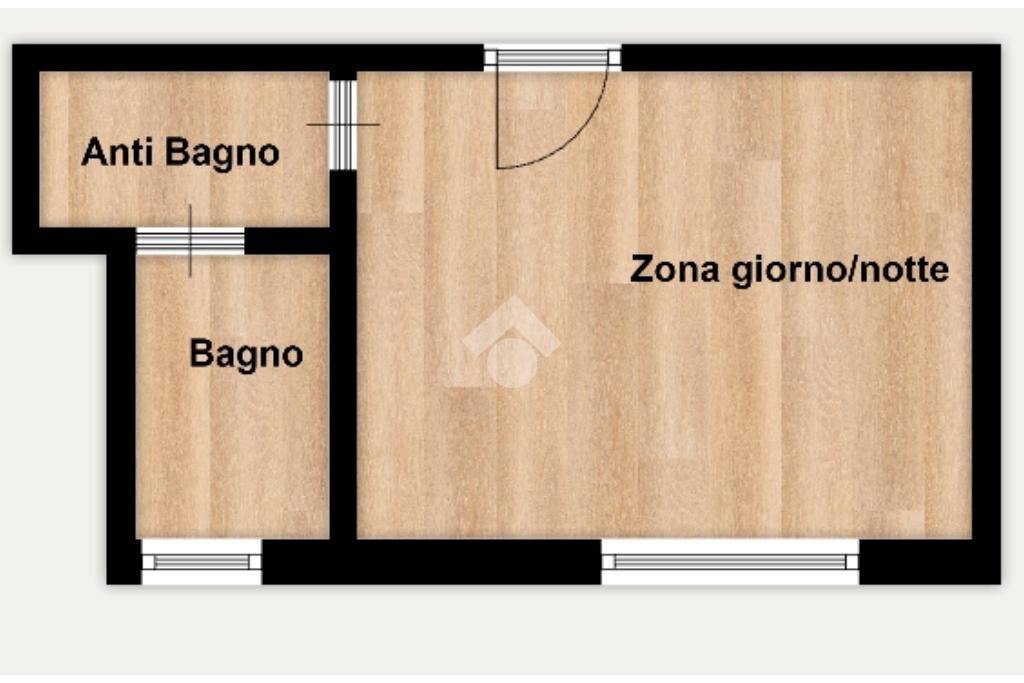 One-room apartment Via Cosenza, Milano - floor plans 1