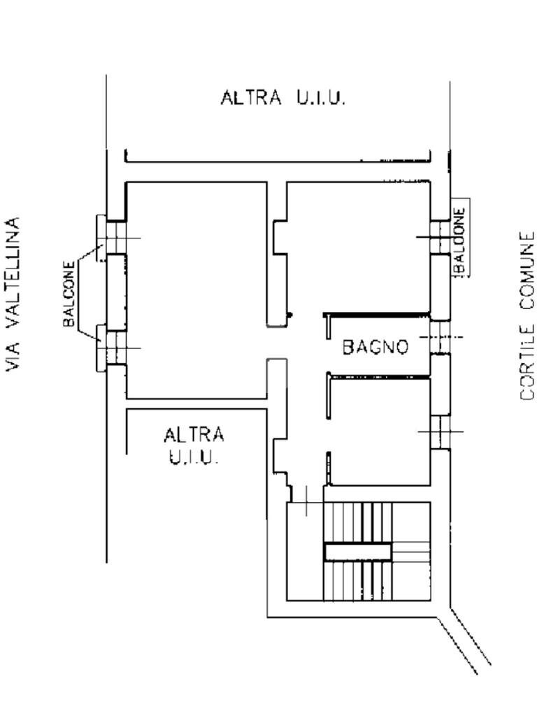 Trilocale Via Carlo Farini, Milano - planimetria 1