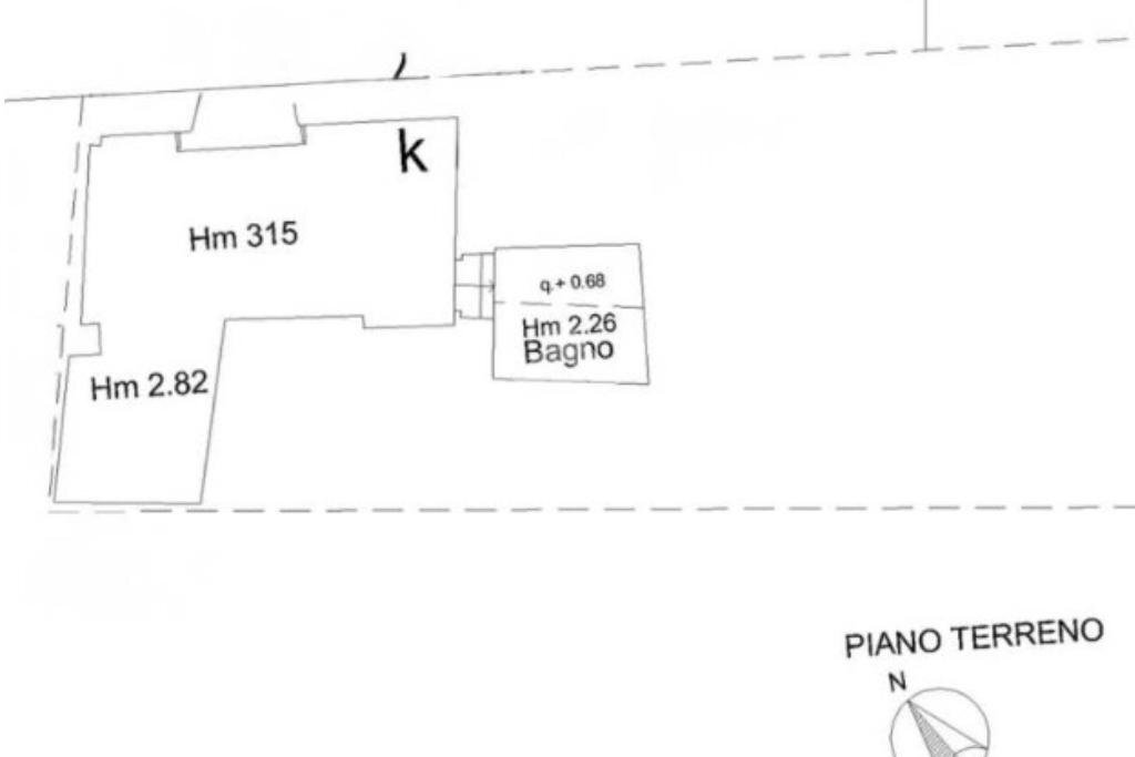 Bilocale Vico delle Pietre Preziose, Genova - planimetria 1