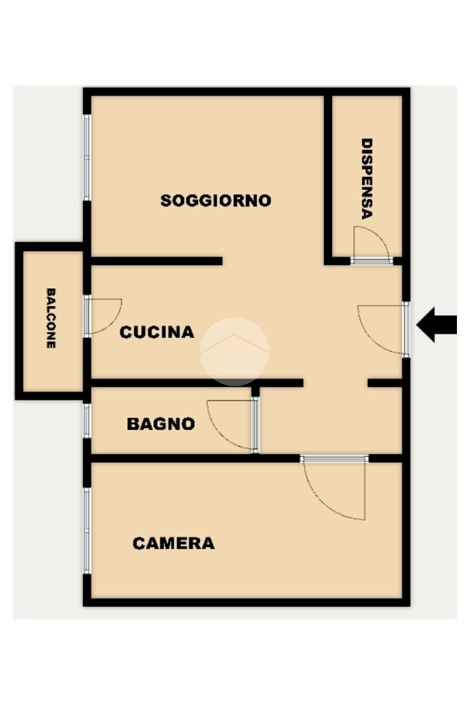 Three-room apartment Via Mansueto, Genova (neighborhood Certosa) - floor plans 1