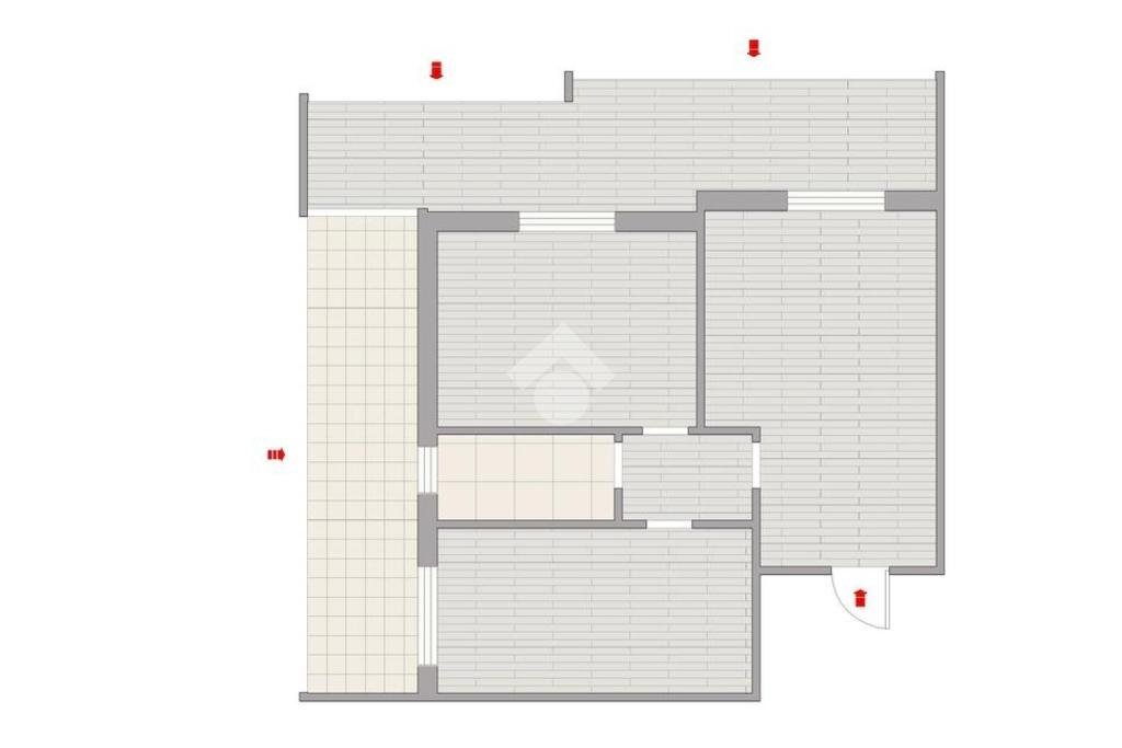 Three-room apartment Viale Francesco Petrarca, Ravenna (neighborhood Lido Adriano) - floor plans 1