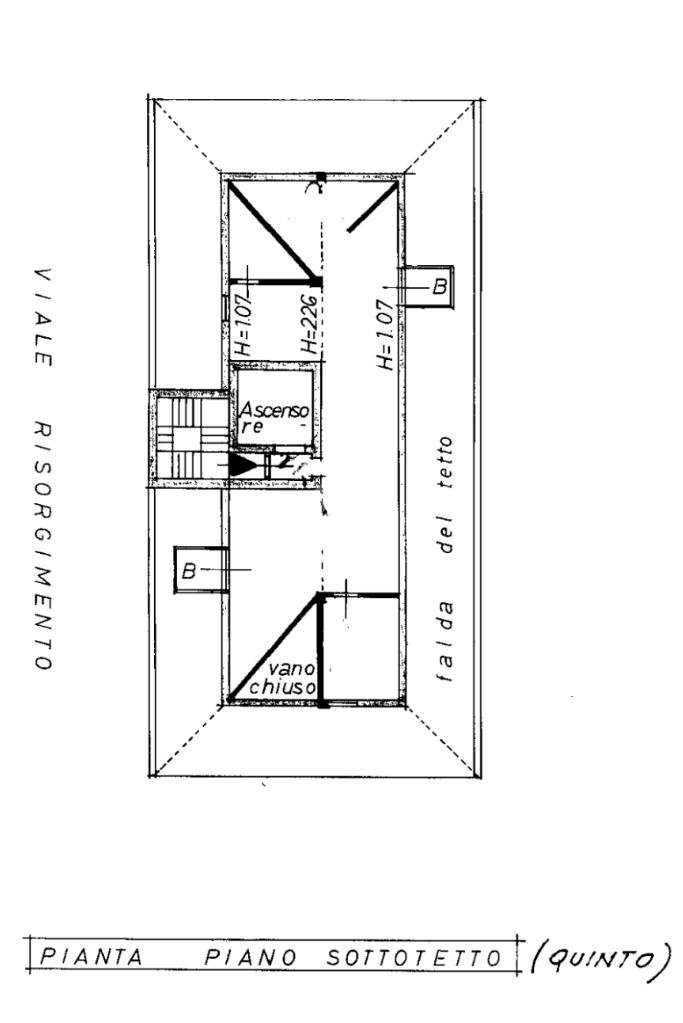 Attic Viale Risorgimento, Pantigliate - floor plans 1