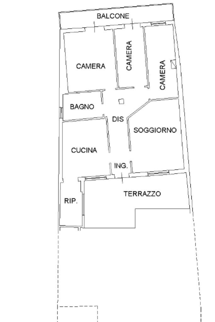 Quadrilocale Via nenni, San Mauro Pascoli - planimetria 1