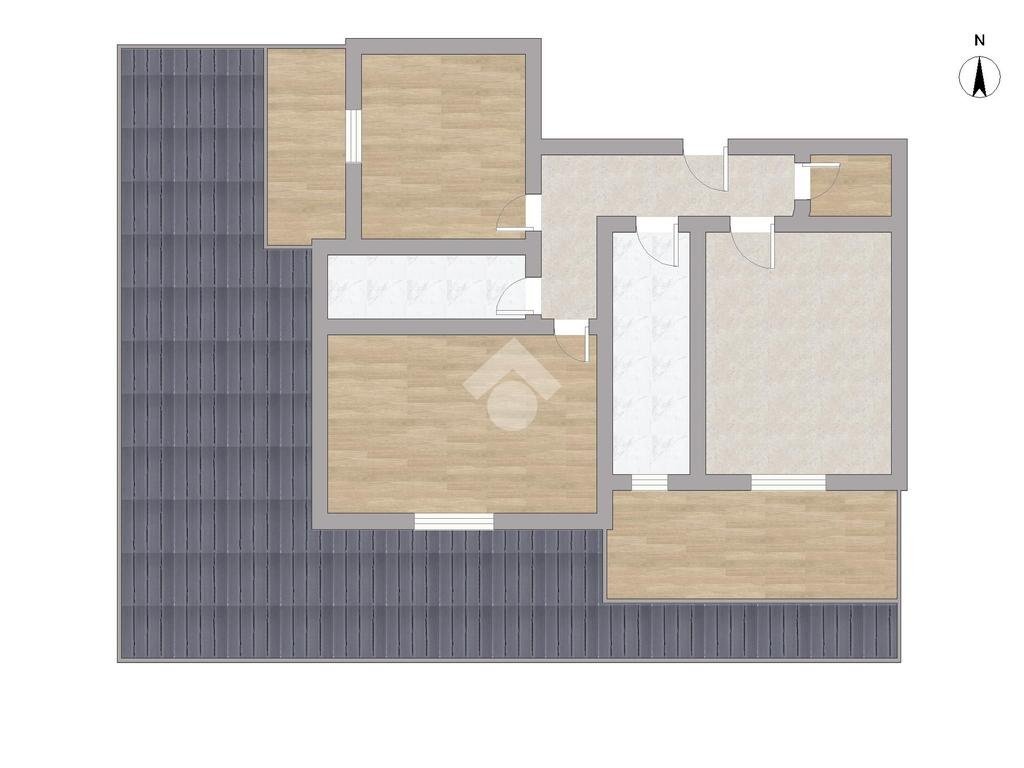 Three-room apartment Viale Romagna, Cinisello Balsamo - floor plans 1