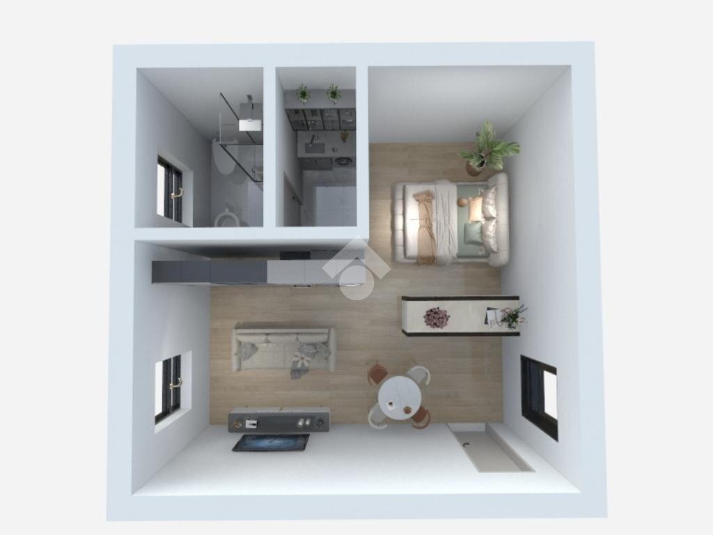 One-room apartment Via Padova, Gessate - floor plans 1