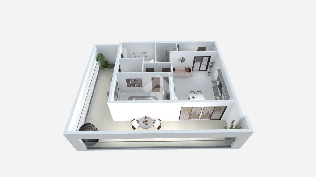 Three-room apartment Via Adua, Robecco sul Naviglio - floor plans 1