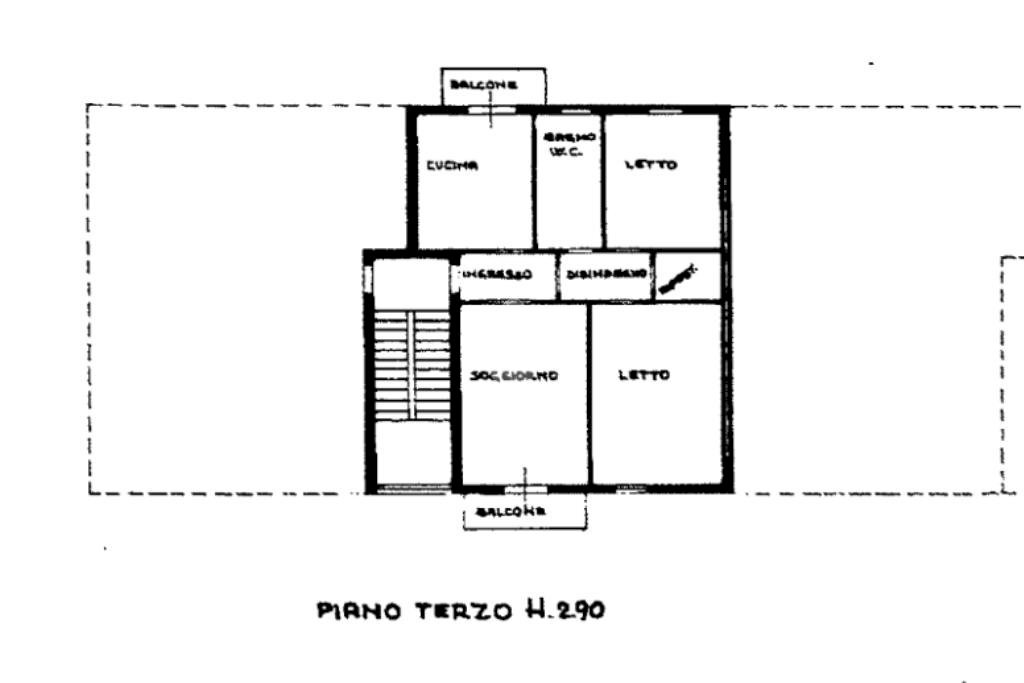 Quadrilocale via 25 Luglio, Sant'Ilario d'Enza - planimetria 1