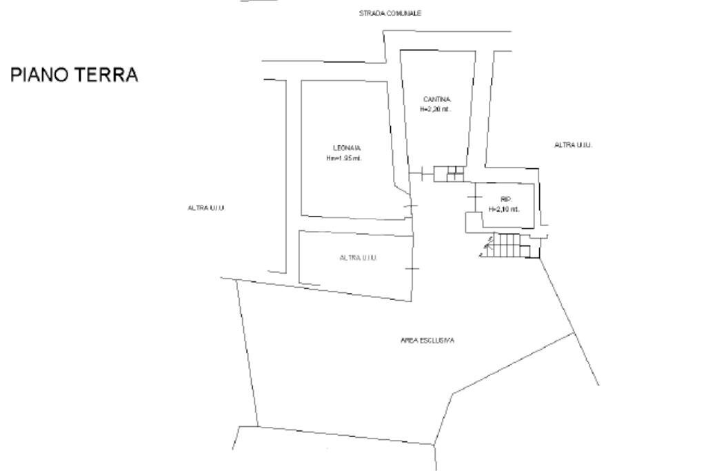 Casa semi indipendente Borgata Bellacomba, Rubiana - planimetria 1