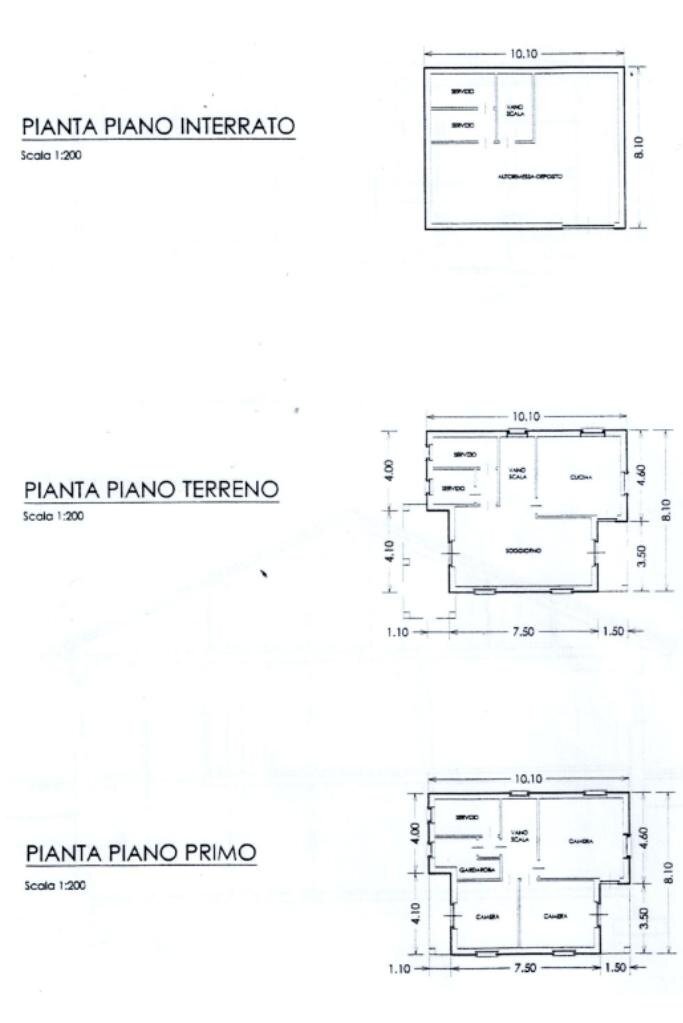 Independent house Via don molas, Castelnuovo Don Bosco - floor plans 1