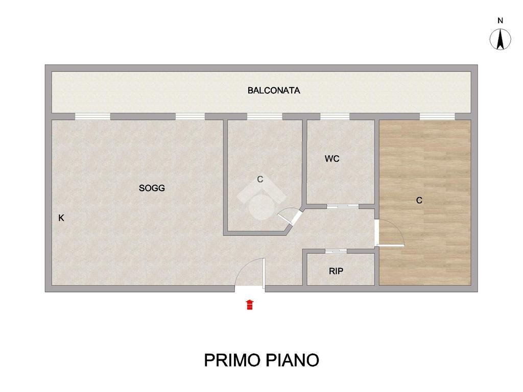 Trilocale Via albert bruce sabin, Cinisello Balsamo - planimetria 1