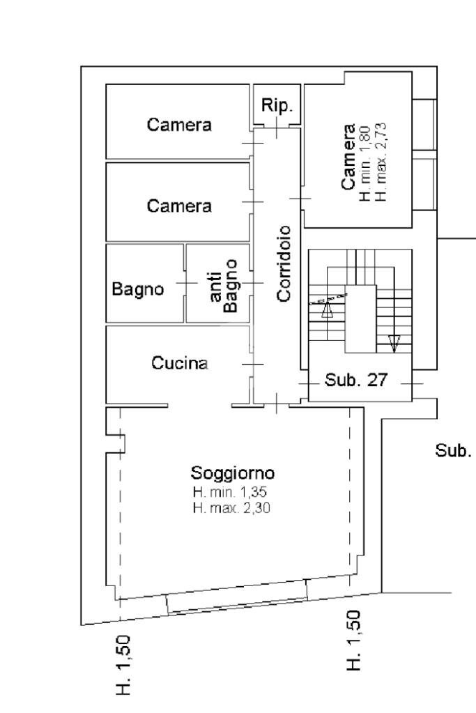 Appartamento Via Roma, Campiglia Cervo - planimetria 1