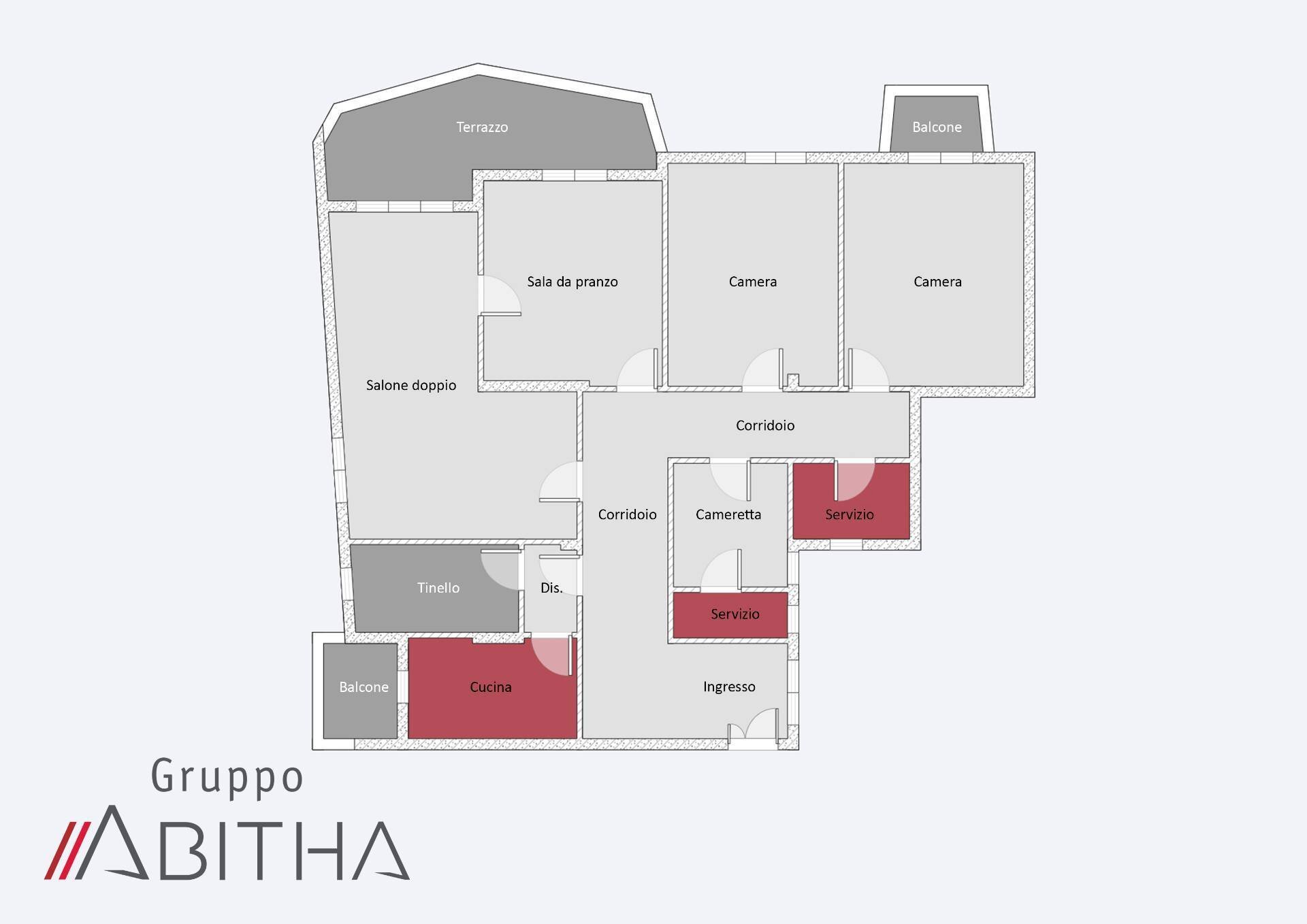 Apartment Via Luigi Bertelli, Roma - floor plans 1