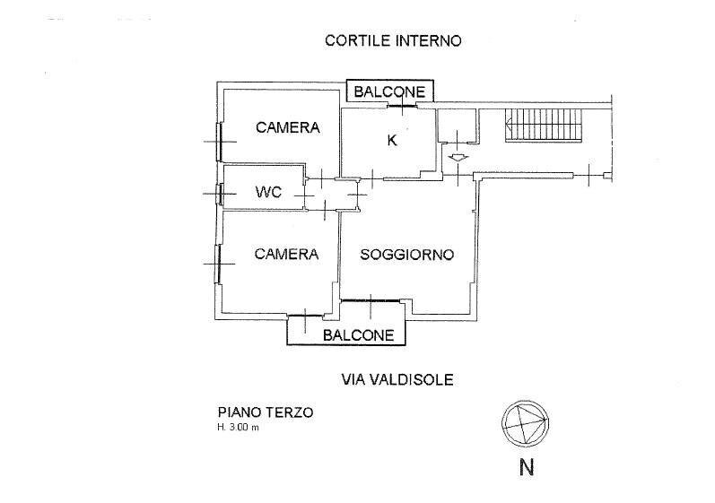 Foto 16 - Appartamento Via Val Di Sole
 
17, Rapallo - planimetria 1