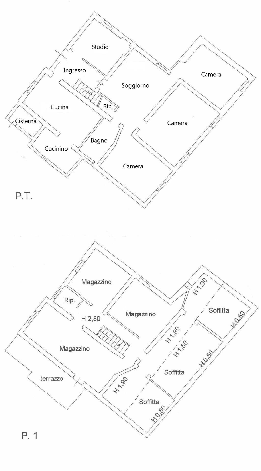 Foto 47 - Casa indipendente via Fontevecchia, Fabriano - planimetria 1
