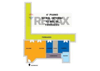 Pianta 2D - Three-room apartment Casoria - photo 7