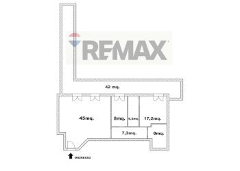 Pianta 2D - Three-room apartment Casoria - photo 32