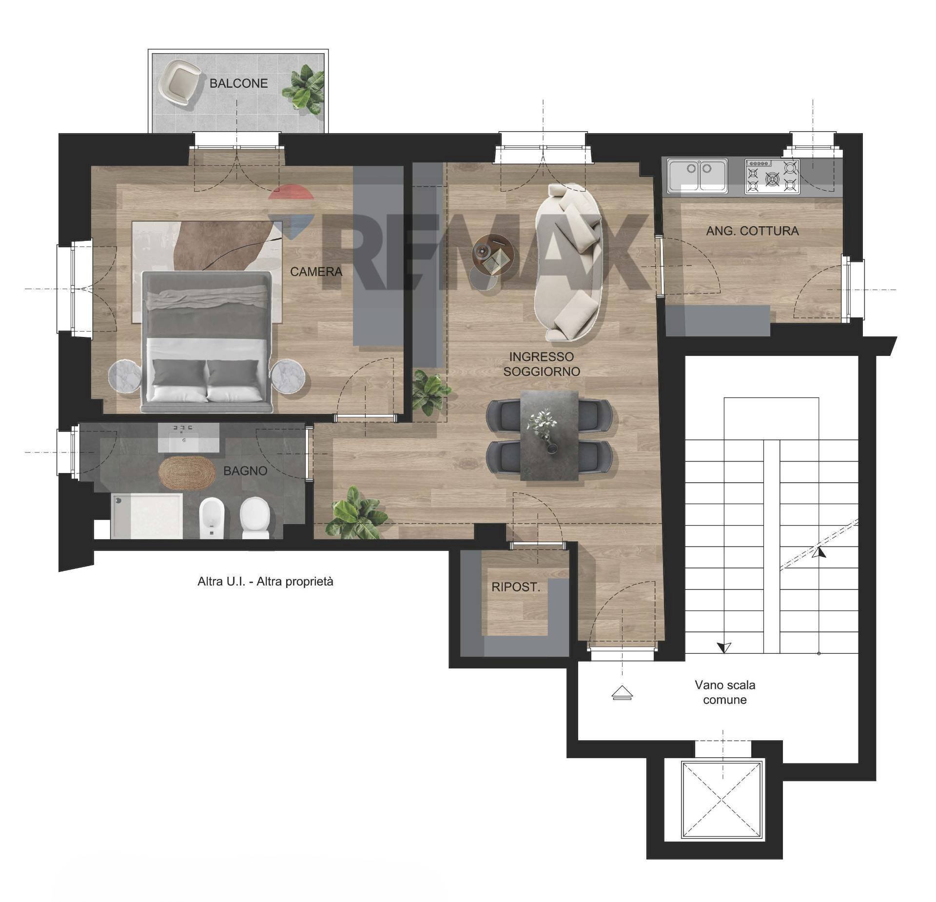 Pianta 2D - Appartamento Via Dei Tulipani
 
13, Milano - planimetria 1
