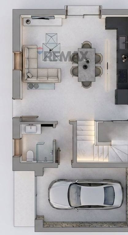 Pianta 3D - Casa semi indipendente Via Trevisiol
 
2, Castegnero - planimetria 1