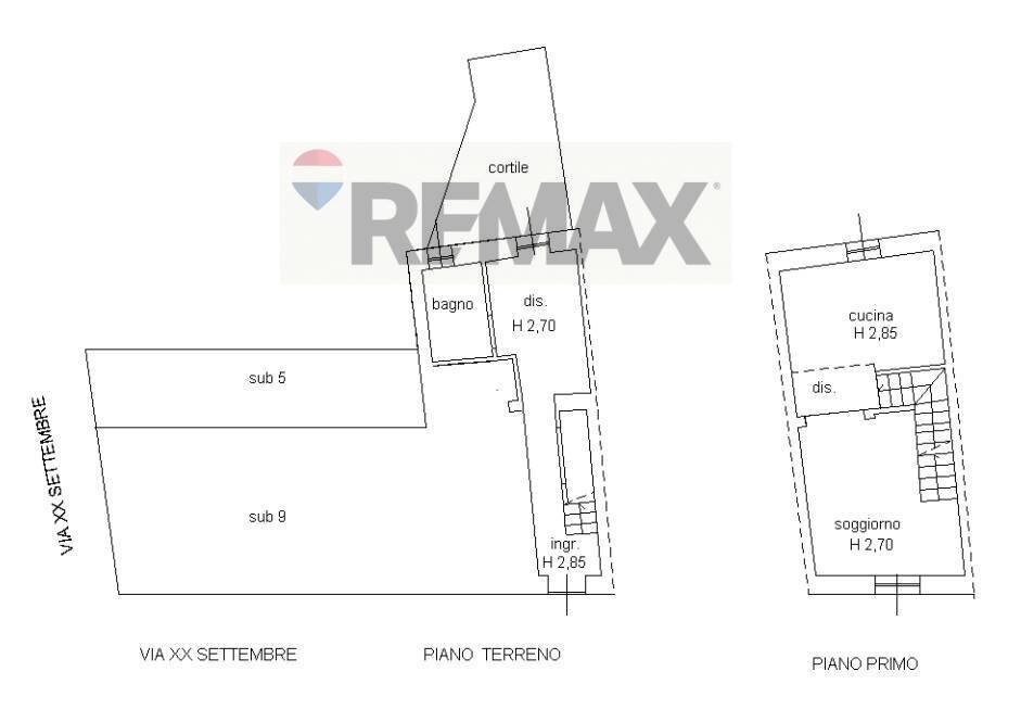 Pianta 2D - Casa semi indipendente Via Venti Settembre
 
48, Fiorenzuola d'Arda - planimetria 1