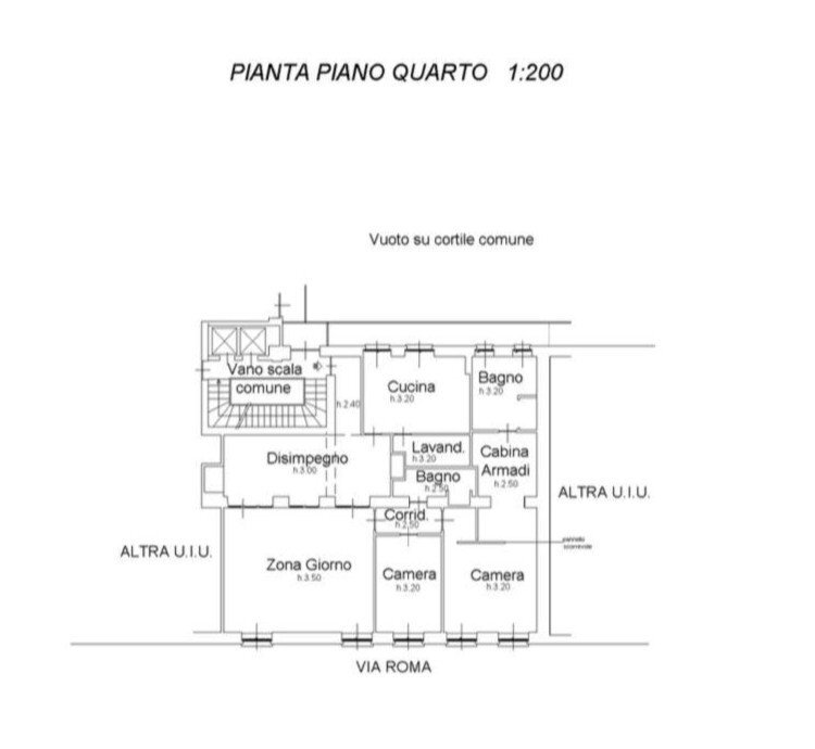 Foto 44 - Four-room apartment Via Roma
 
305, Torino - floor plans 1