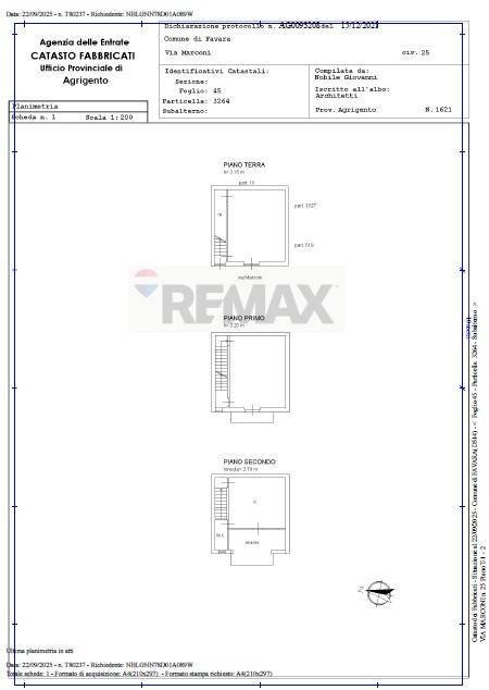 Pianta 2D - Independent house Via Marconi
 
25, Favara - floor plans 1