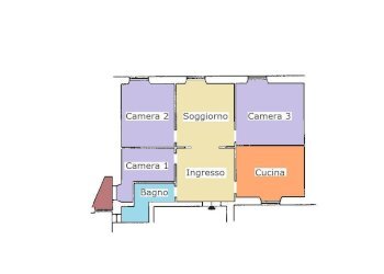 Planimetria - Four-room apartment via San Luca, 6, Genova (neighborhood Centro Storico) - photo 7