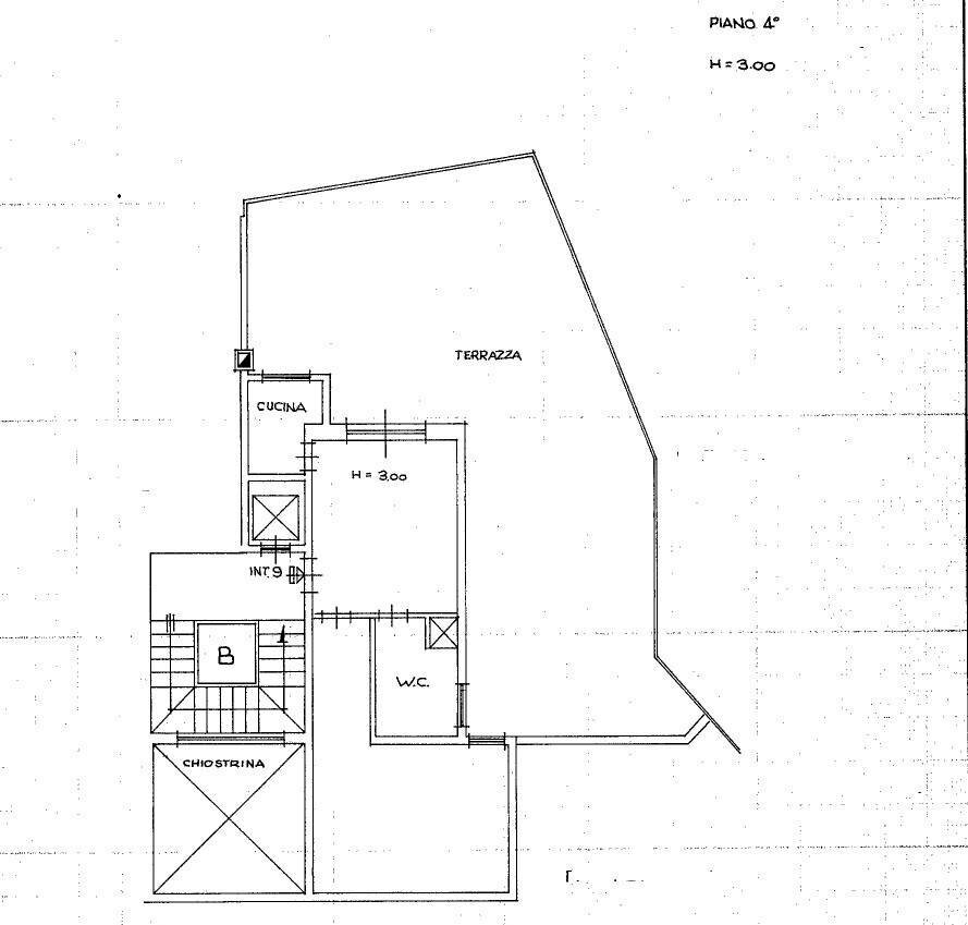 Attic via Girolamo Boccardo, 29, Roma - floor plans 1