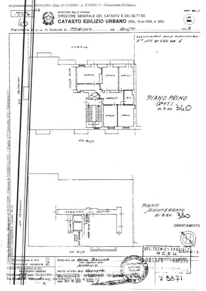 plan_page-0001 - Office via Giusti Giuseppe, 3, Torino (neighborhood Centro) - floor plans 1