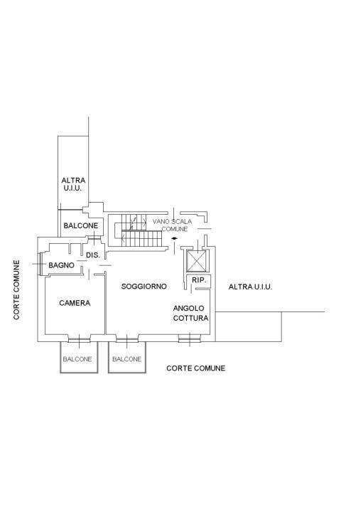 Trilocale strada Comunale di Mongreno, 89, Torino (zona Madonna del Pilone) - planimetria 1