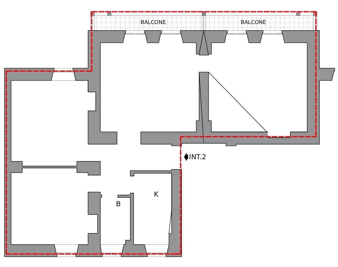 Four-room apartment via dei Vestini, 5, L'Aquila - floor plans 1