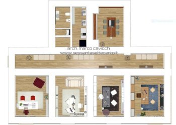 Planimetria - Four-room apartment via dei Peligni, L'Aquila - photo 2