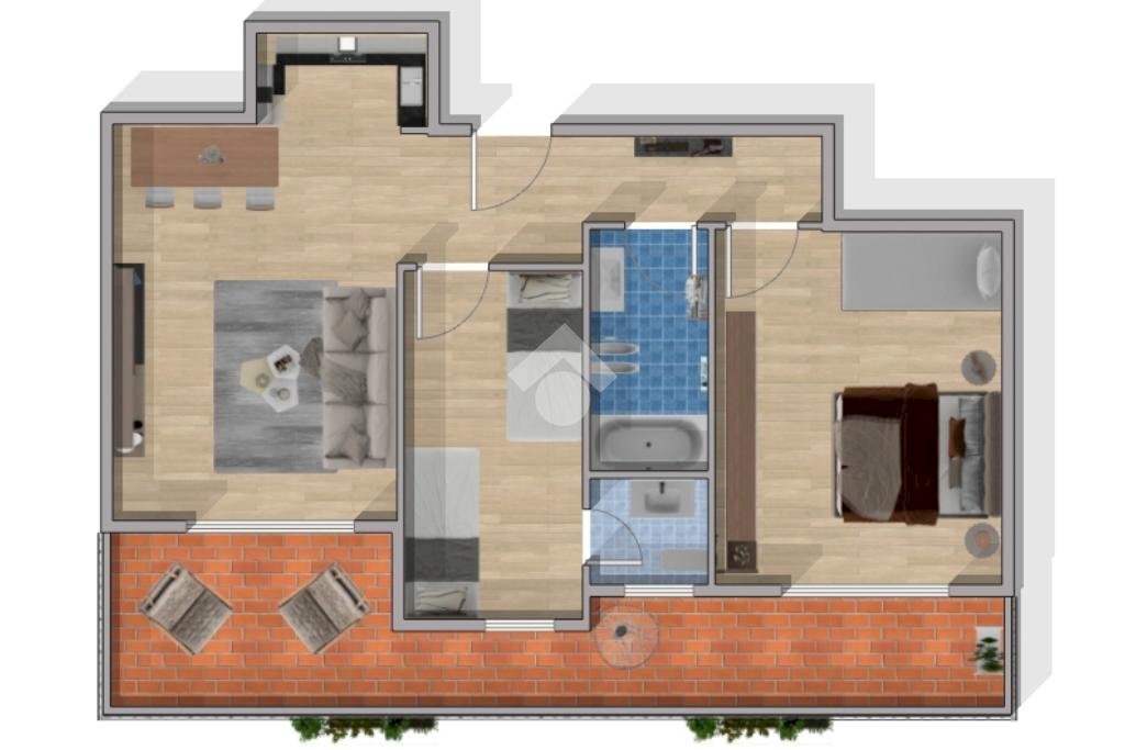 Trilocale Viale Liguria, Albissola Marina - planimetria 1