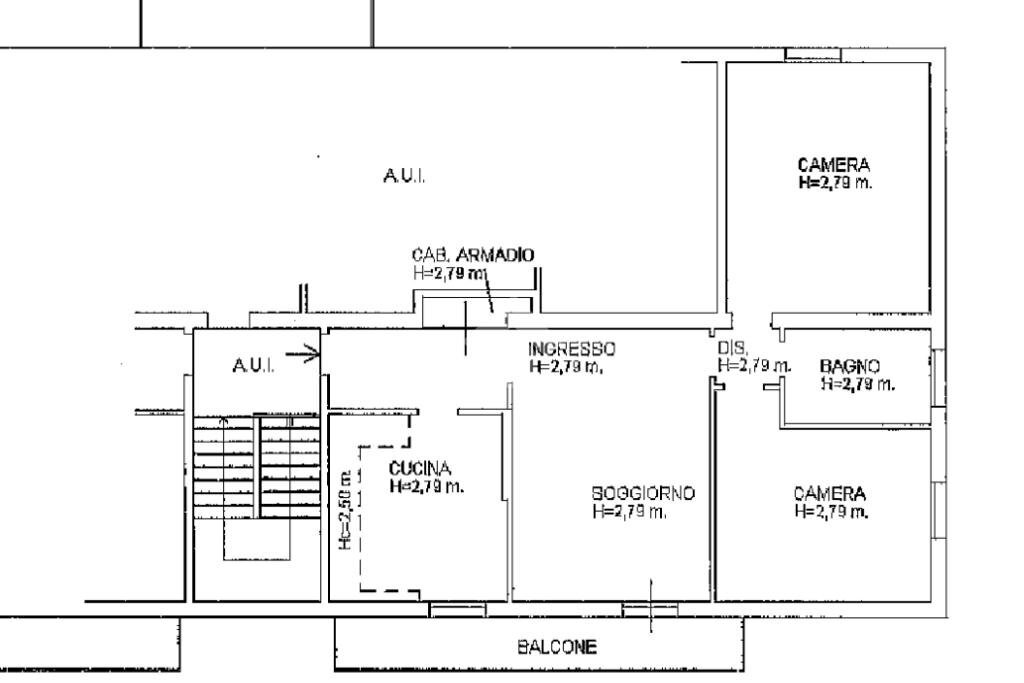 Three-room apartment Via Pedora, Baricella - floor plans 1