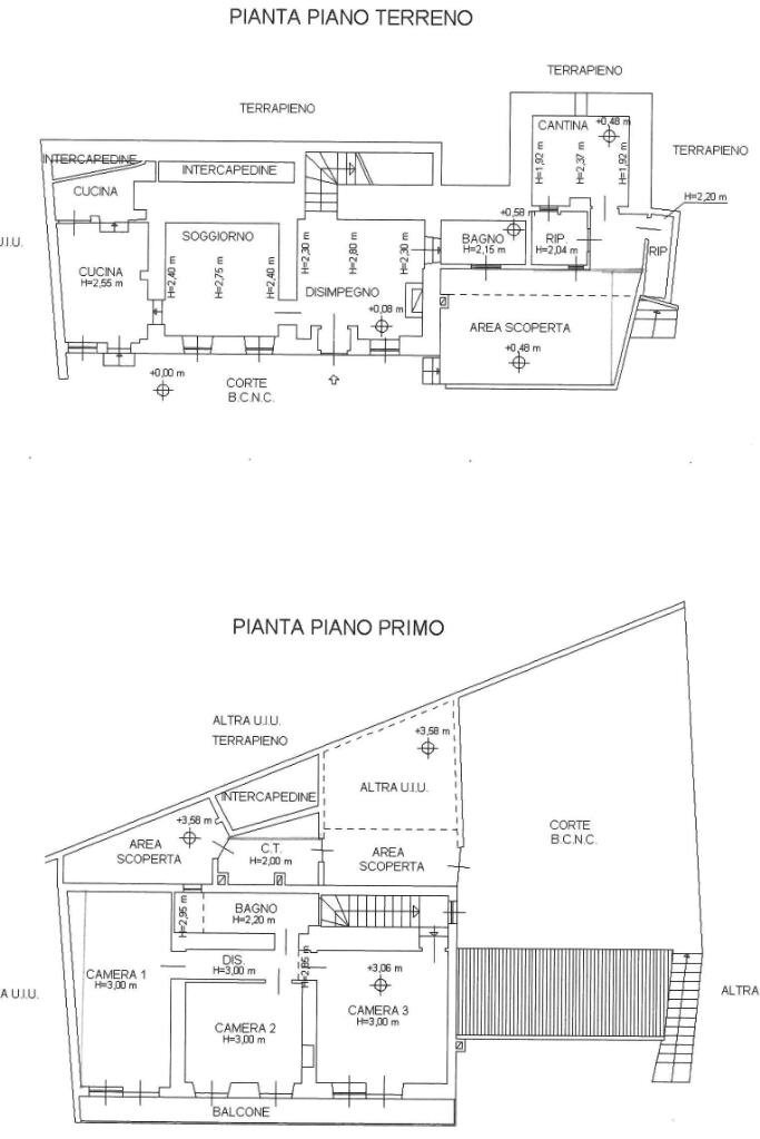 Casa indipendente Via Lugnacco, Parella - planimetria 1