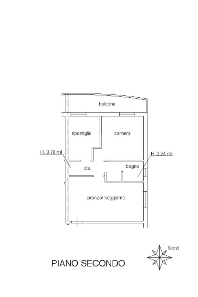 Trilocale Viale orsa maggiore, San Mauro Pascoli - planimetria 1