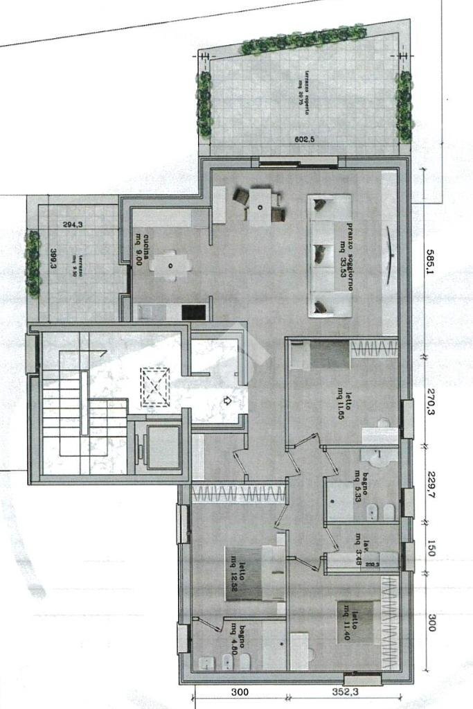 Attic Via Giuseppe Mazzini, Sassuolo - floor plans 1