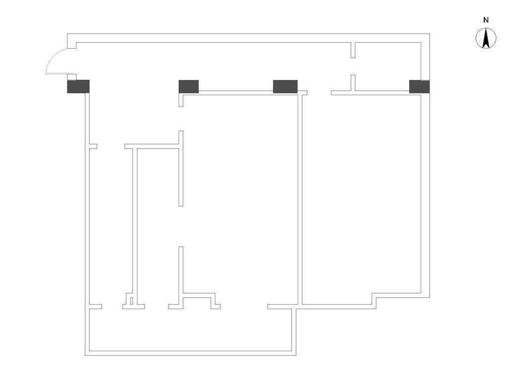 Two-room apartment Viale Caterina Da Forli', Milano (neighborhood Bande Nere) - floor plans 1