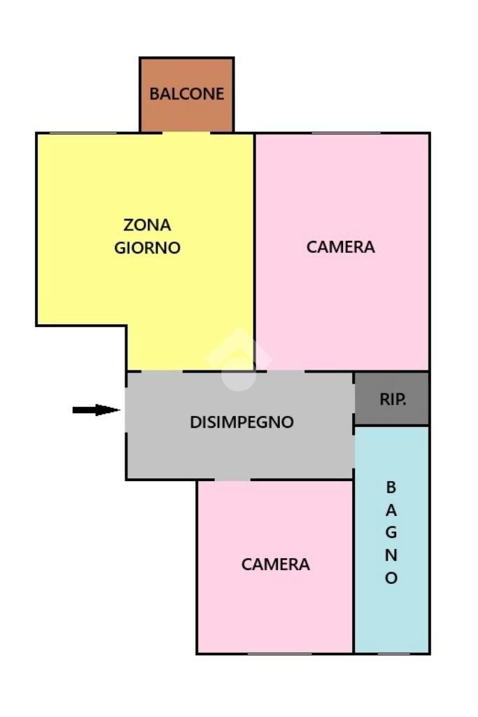 Trilocale Via Luigi Salvatore Cherubini, Torino (zona Barriera Milano) - planimetria 1