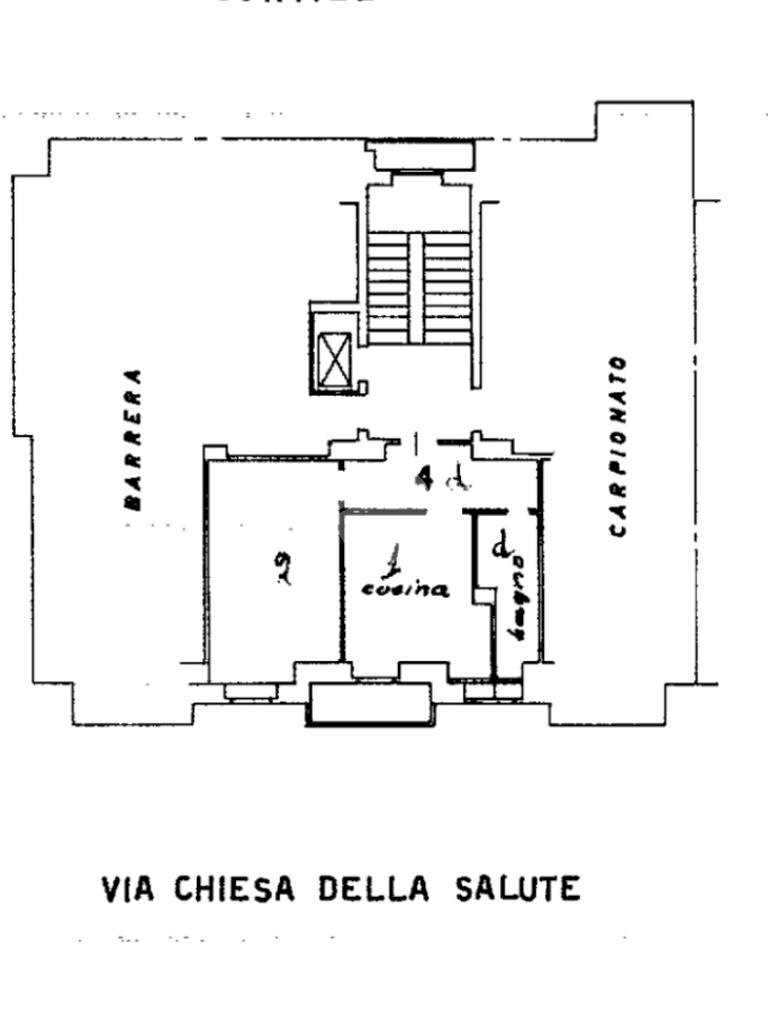Bilocale Via chiesa della salute, Torino (zona Borgo Vittoria) - planimetria 1