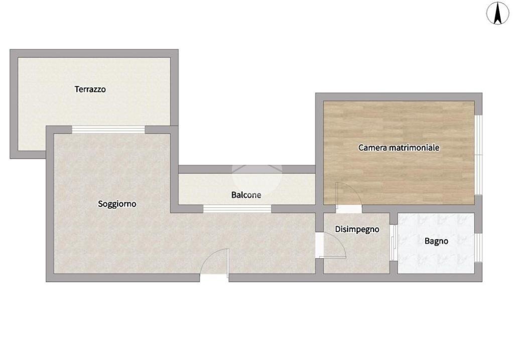 Appartamento Via Ambrogio Figino, Milano - planimetria 1