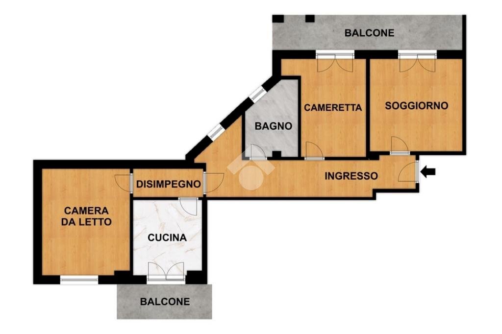 Quadrilocale Corso Tardy e Benech, Savona - planimetria 1