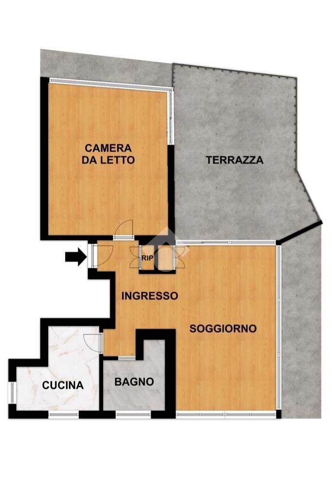 Trilocale Via Amilcare Ponchielli, Savona - planimetria 1