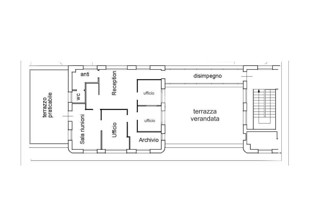 Ufficio Viale Pietro Togliatti, Bologna (zona Borgo Panigale) - planimetria 1
