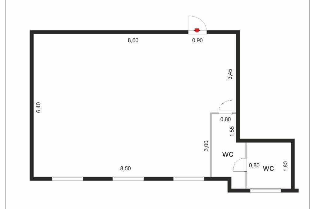 Office Via Togliatti, Bologna (neighborhood Borgo Panigale) - floor plans 1