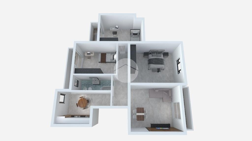 Four-room apartment Via Isonzo, Sedriano - floor plans 1