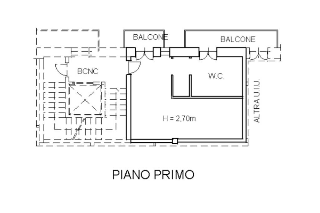 One-room apartment Via Nazario Sauro, Fossano - floor plans 1