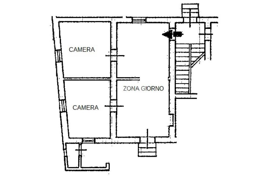 Three-room apartment Via Vittorio Veneto, Costigliole Saluzzo - floor plans 1