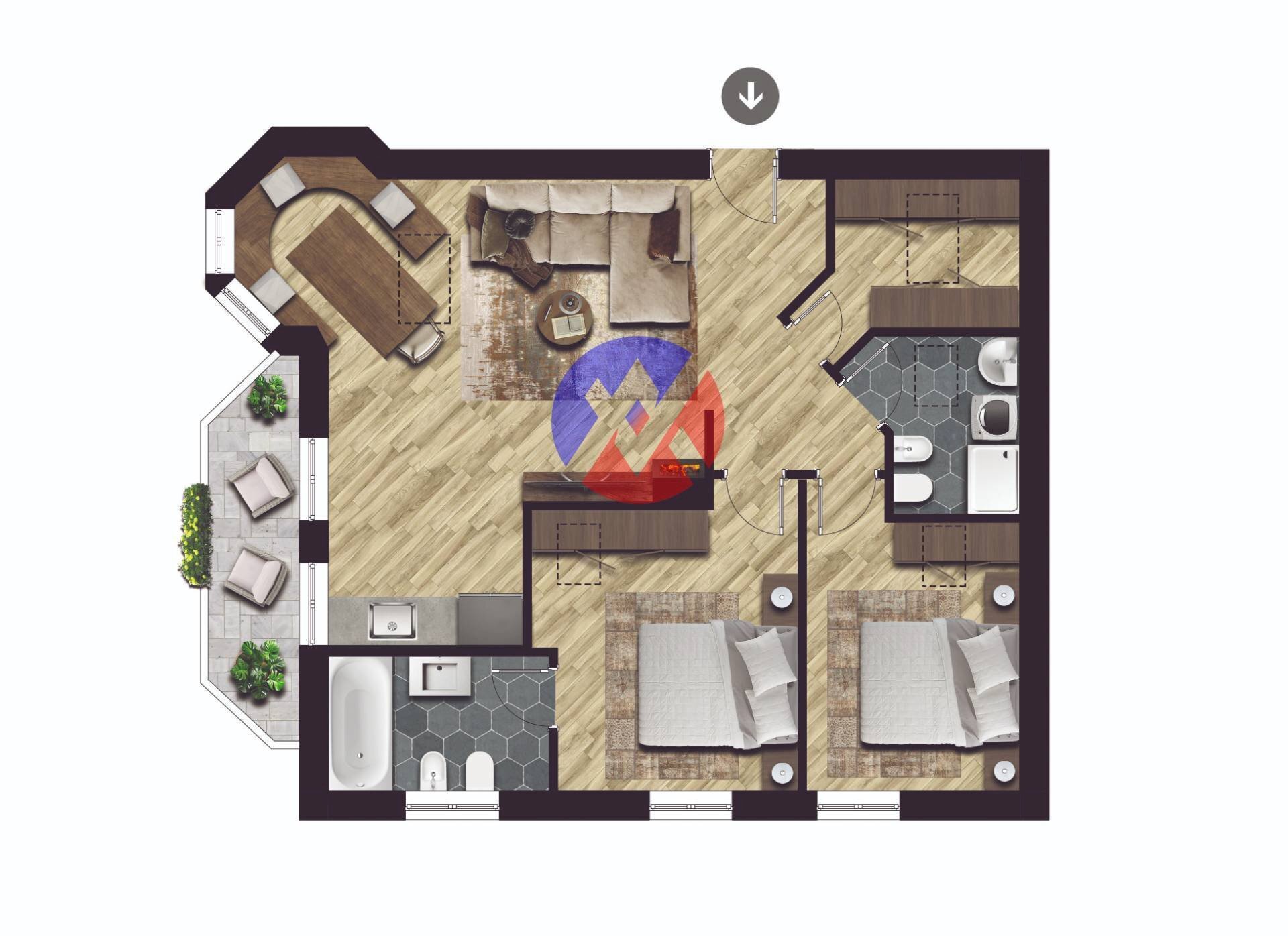 Foto 11 - Four-room apartment Strada de Val de Magon
 
6, Moena - floor plans 1