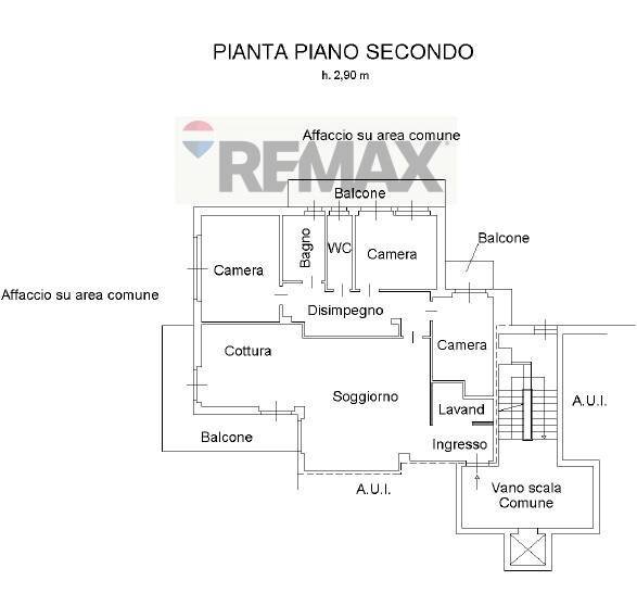 Pianta 2D - Quadrilocale Via Sanvito Silvestro
 
66, Varese - planimetria 1