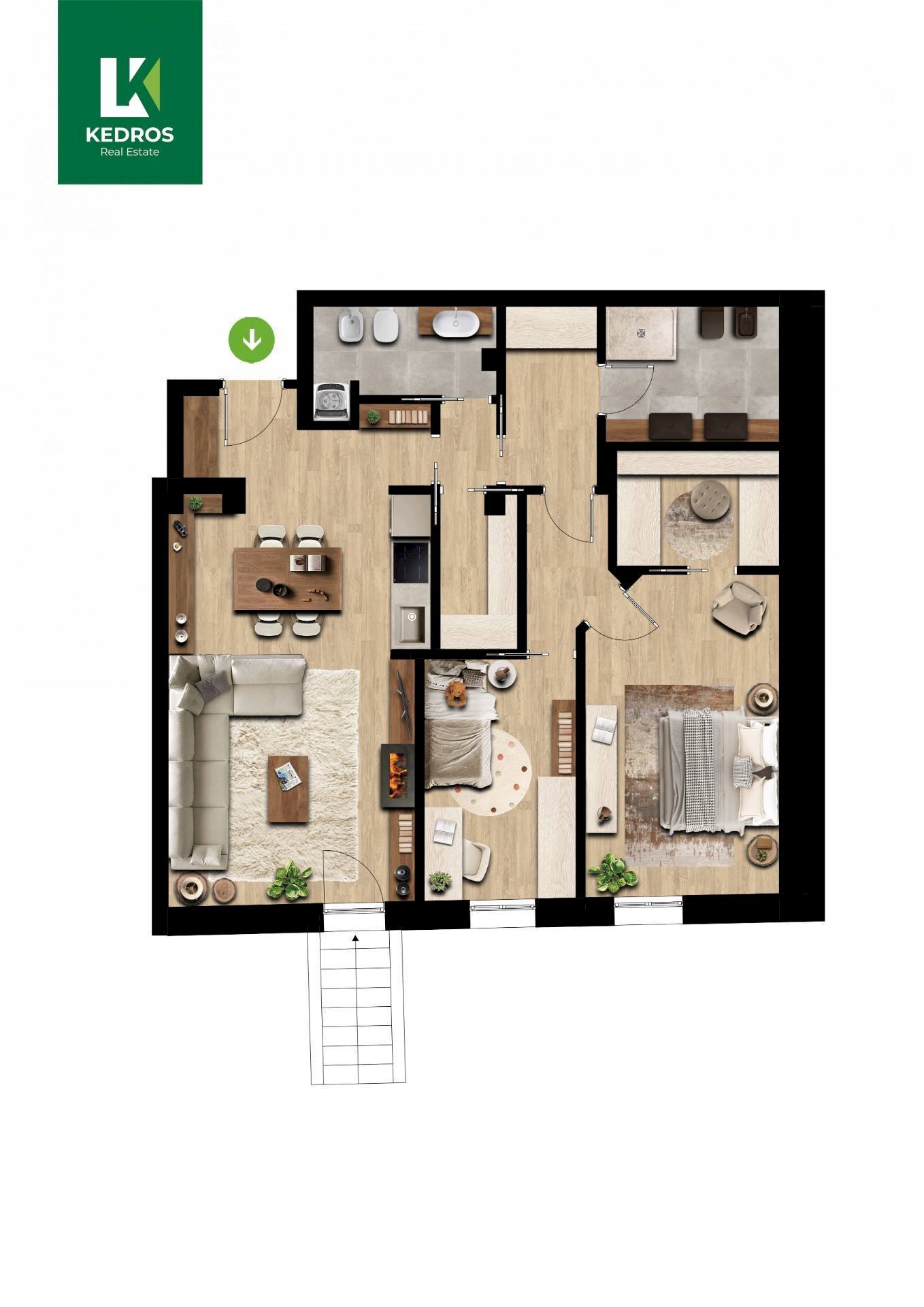 Foto 1 - Three-room apartment Rue Valdigne
 
39, Morgex - floor plans 1